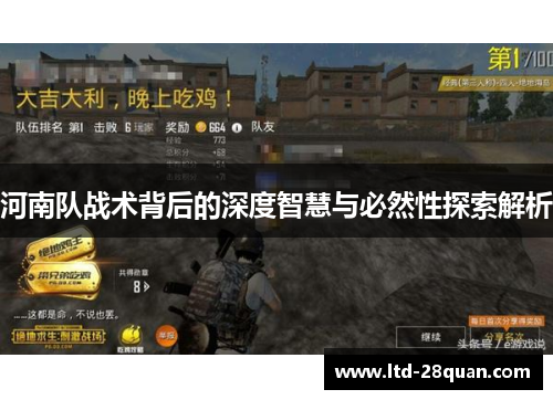 河南队战术背后的深度智慧与必然性探索解析
