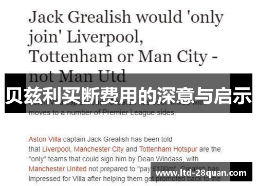 贝兹利买断费用的深意与启示 贝兹利买断费用的深意与启示