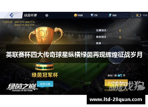 英联赛杯四大传奇球星纵横绿茵再现辉煌征战岁月