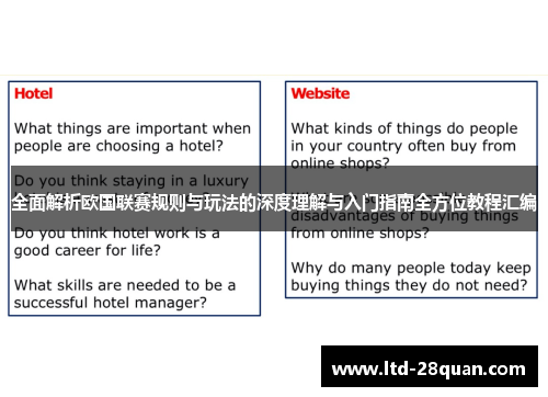全面解析欧国联赛规则与玩法的深度理解与入门指南全方位教程汇编 全面解析欧国联赛规则与玩法的深度理解与入门指南全方位教程汇编