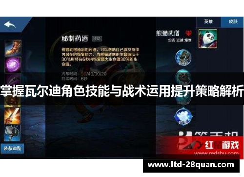 掌握瓦尔迪角色技能与战术运用提升策略解析